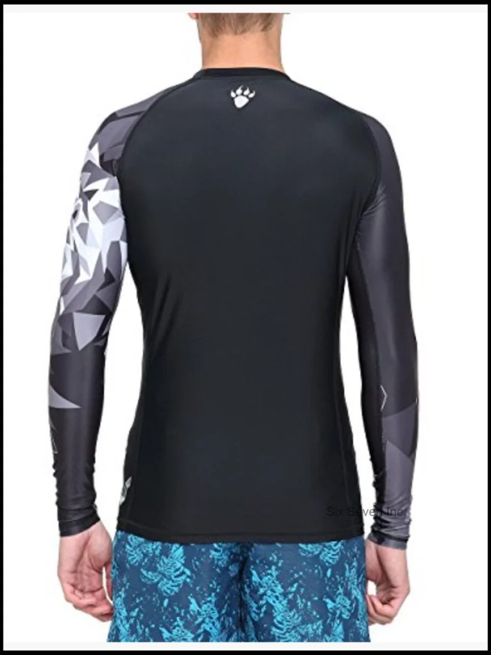 Men's Long Sleeve UPF 50+ Rash Guard Sun Shirt